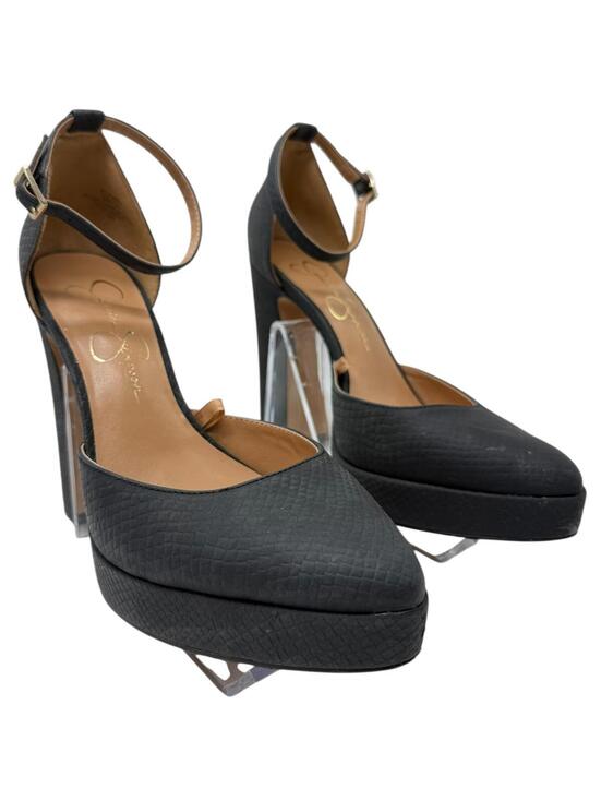 Jessica Simpson Shoes - Jessica Simpson Black Ankle Strap Platform Heels